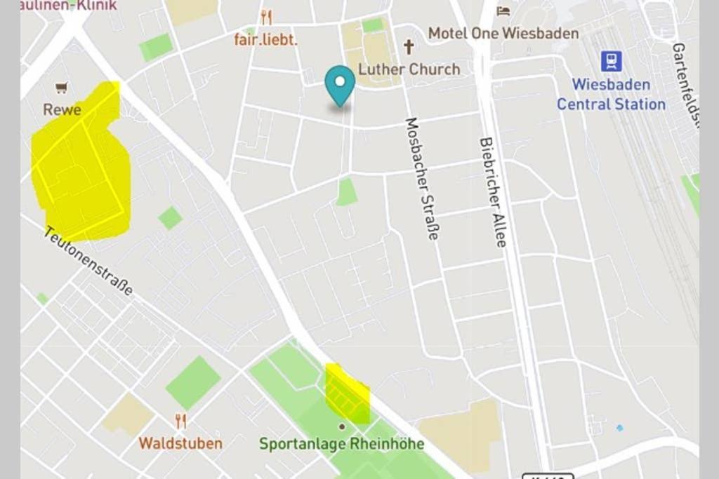 bahnhofsnahe, ruhige und sonnige 2 Zimmerwohnung im Dichterviertel  Wiesbaden Exterior foto